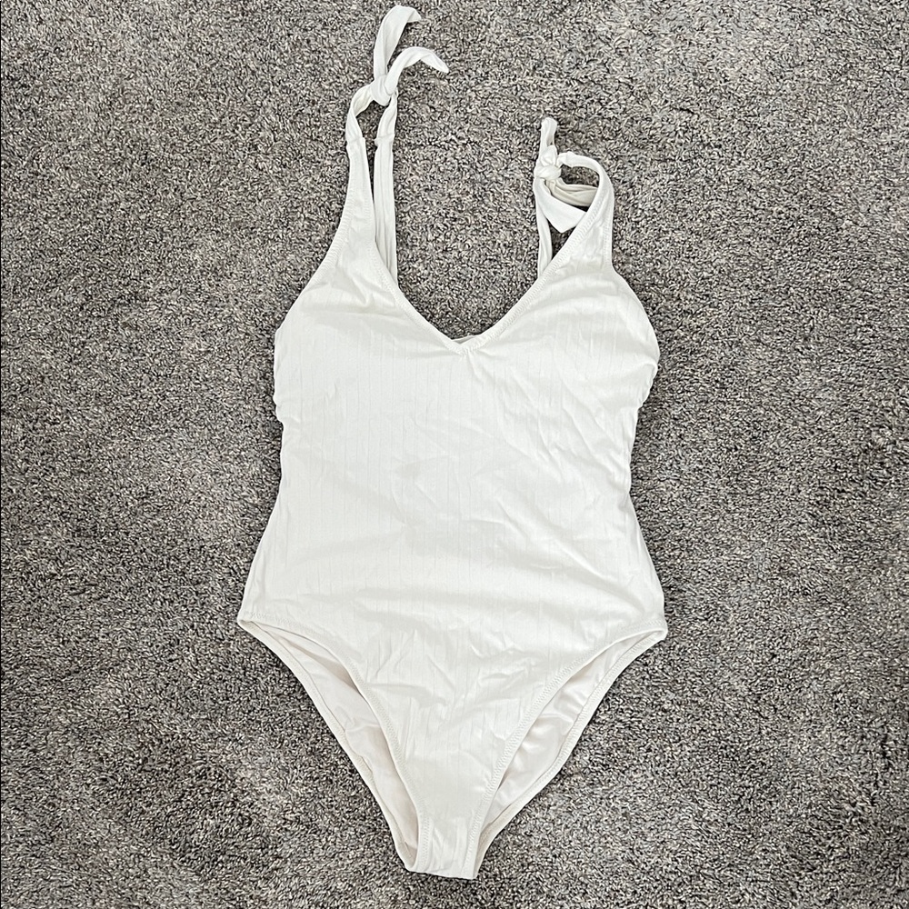 Shade & Shore White One Piece Swimsuit